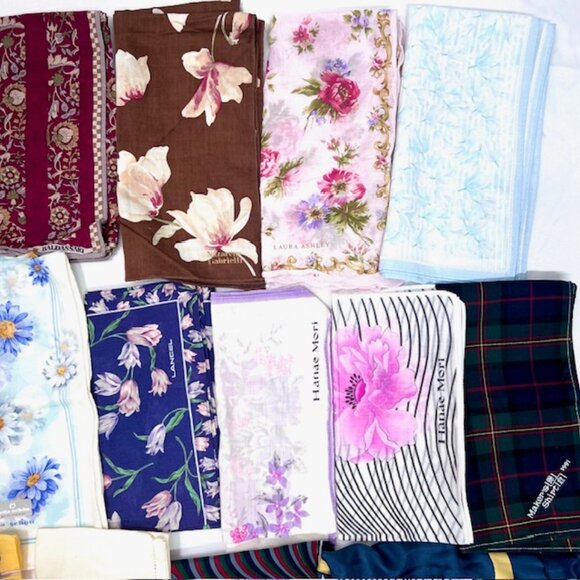 BULK SALE FOR RESALE:  14 Handkerchiefs +2 Scarf: BURBERRY-Celine-Fendi More!(#1 - Picture 4 of 16